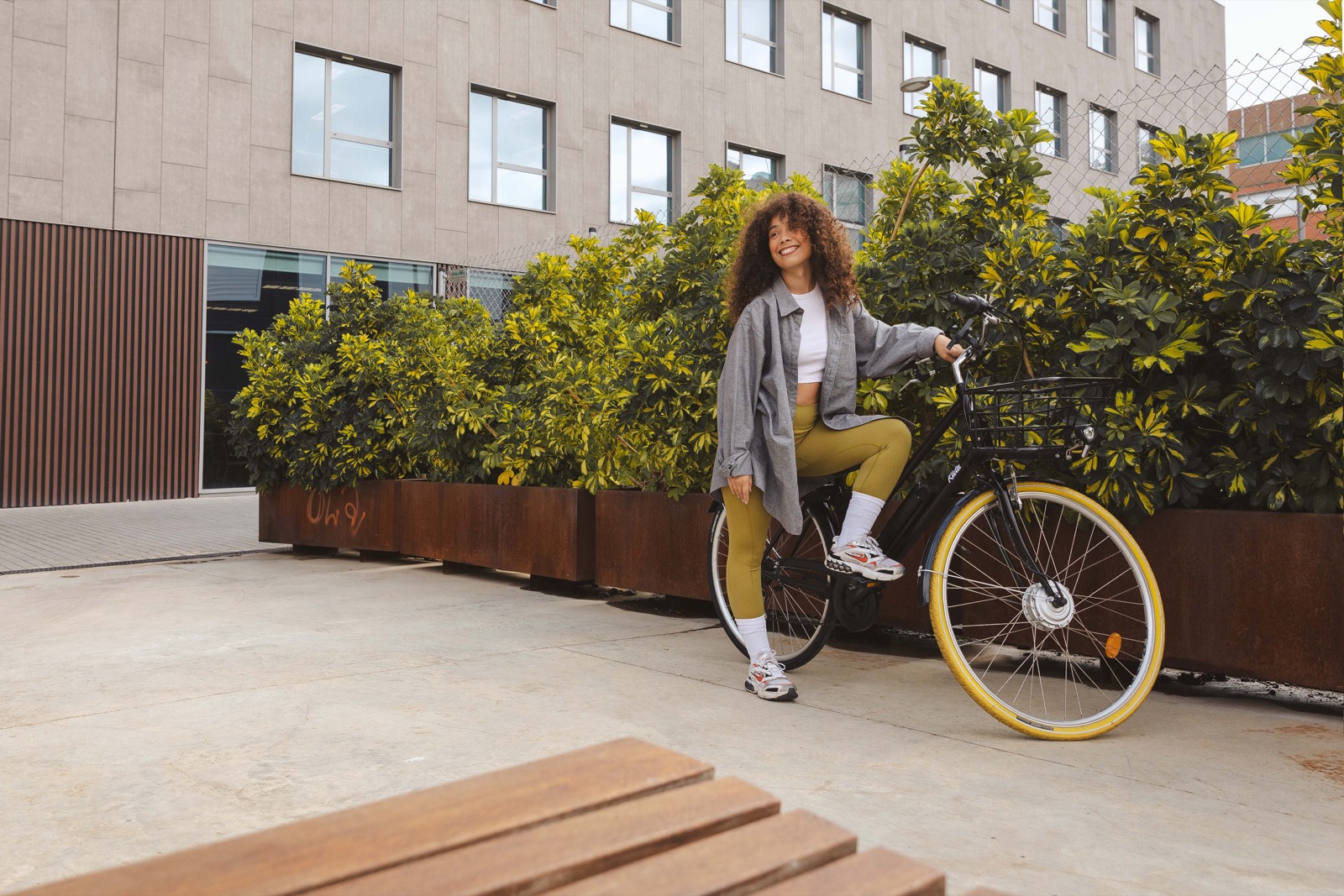 Bicicleta eléctrica en Pedralbes